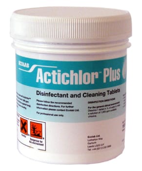 Ytdesinfektion Actichlor Plus 1,7g med tensid