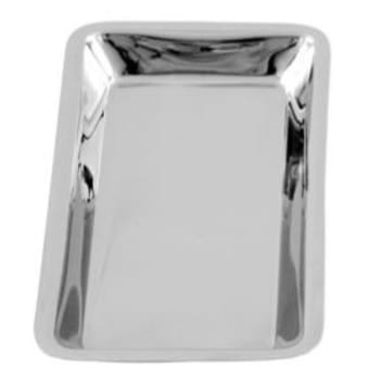 Bricka rostfri 19x10x1,5cm avd-kval