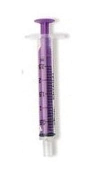 Nutrisafe 2 enteral spruta 2,5ml steril lila flergångs 100 stycken