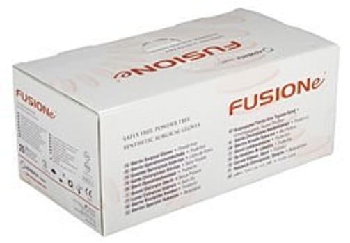 Handske op Fusione vit 8,5 steril latexfri puderfri