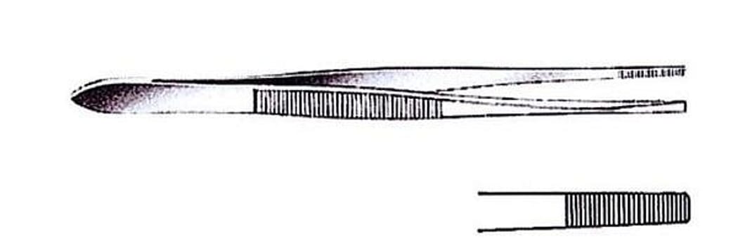 Pincett Stille tvär spets 15cm avd-kval