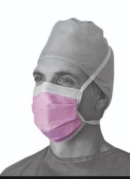 Munskydd Medline antifog lila klass IIR knytband