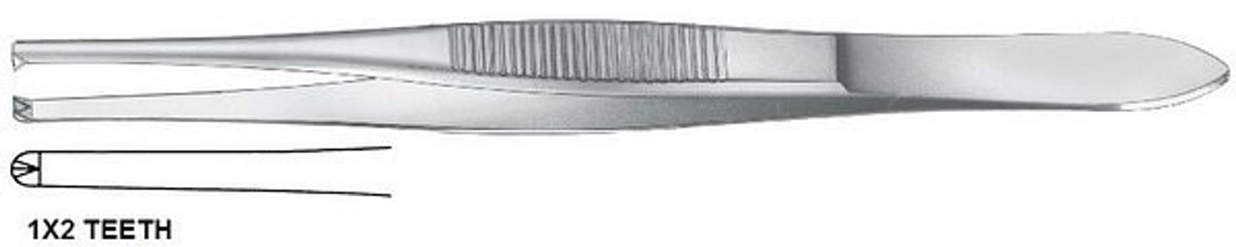 Pincett Stille 1x2 klo 15cm avd-kval