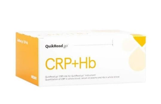 Quikread go CRP+hb 50 test/kit kapillärrör och pistonger kylvara