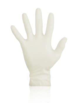 Handske undersök Klinion L latex puderfri 24cm