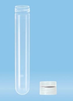 Rör 13ml 101x16,5mm PP transparent skruvlock med o-ring