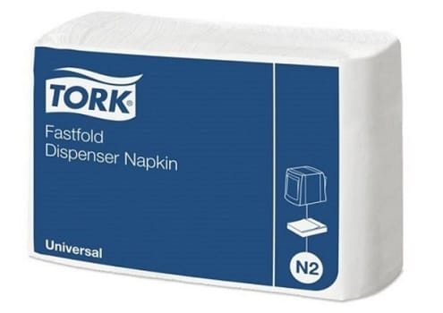 Dispenserservett 1-l vit 25x30cm Tork universal n2