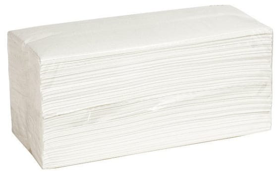 Pappershandduk Careness 23x31cm 2-lag vit excellent c-vikt Ecolabel