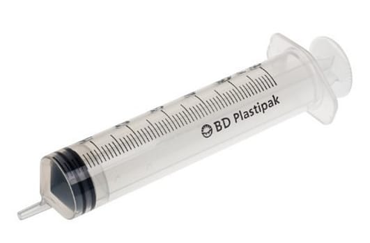 Spruta Plastipak 3-komp luer 50ml. Steril, excentrisk gradering 1,0ml