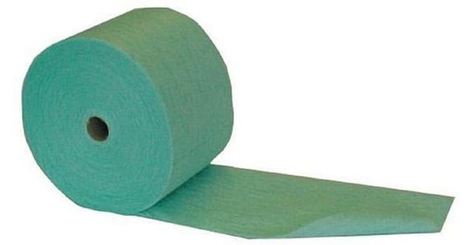 Mopp engångs 20x60cm grön rulle Biomopp fiber, 100st/rle