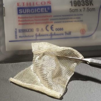Kompress Surgicel hemostas 5x7,5cm steril