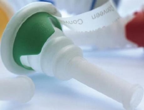 Urindroppsamlare Conveen Security+ 90mm ø30mm. Självhäft m applikator