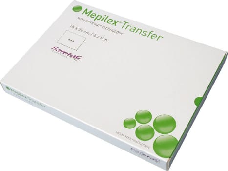 Mepilex transfer 15x20cm steril vidhäftande