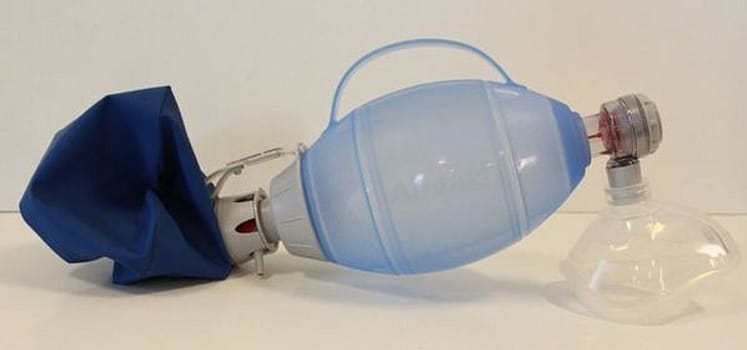 Andningsballong Ambu silicone >30kg flergångs med mask stl 5