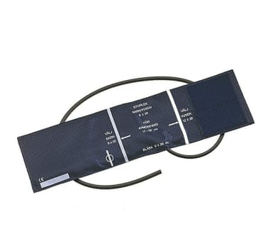 Blodtrycksmanschett automatisk 12x35cm m 1-slang blå nylon
