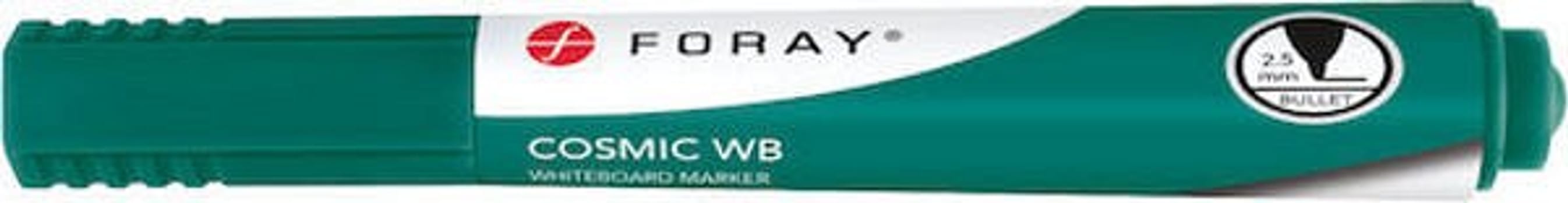 Whiteboardpenna Foray grön rund spets 1-3mm
