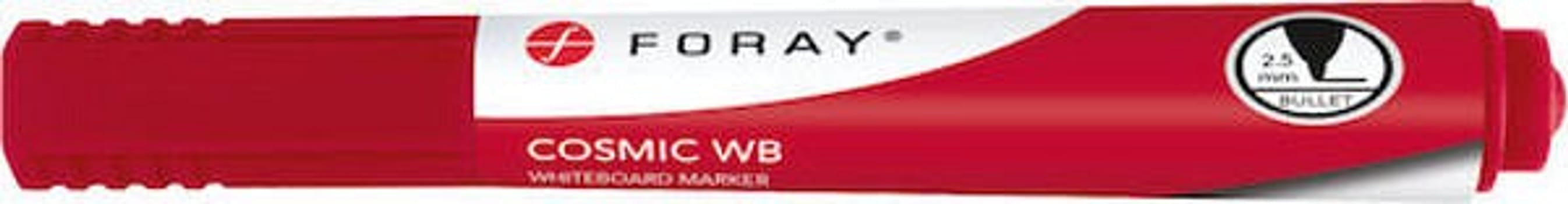 Whiteboardpenna Foray röd rund spets 1-3mm