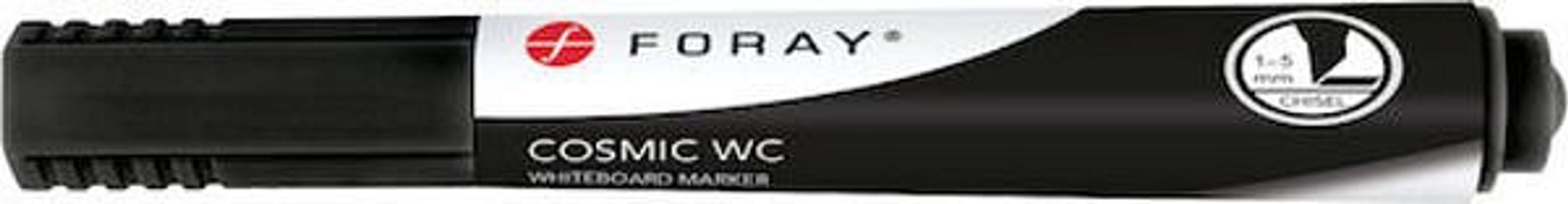 Whiteboardpenna Foray svart snedskuren spets 1-5mm