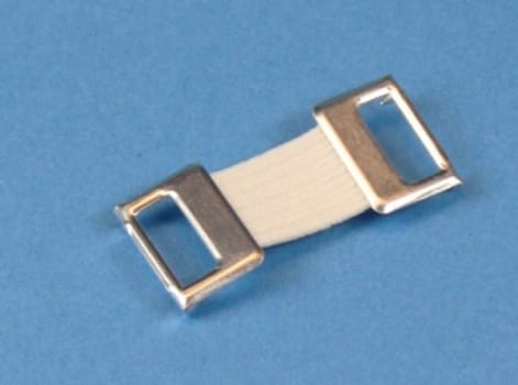 Bindfästare dubbelhakar elastisk