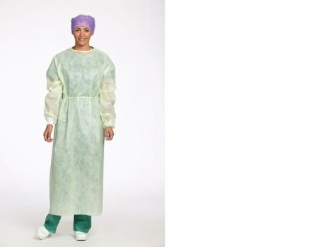 Skyddsrock Barrier nonwoven vätsketät XL gul mudd