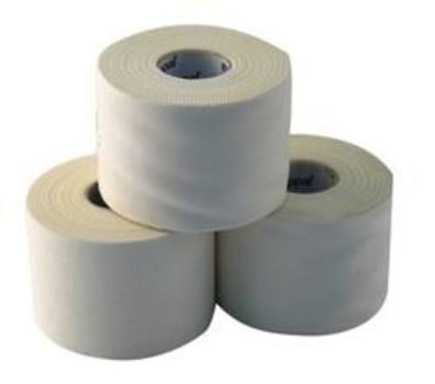 Sporttejp Strappal 2,5cmx10m oelastisk rivbar lanolin