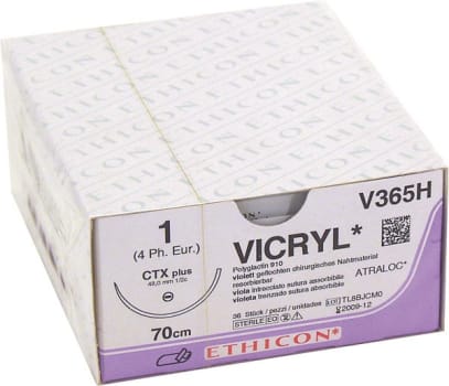 Suturtråd Vicryl 3-0 ligapak steril 125cm lila