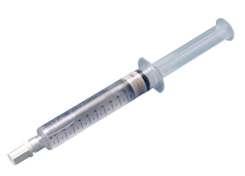 Förfylld spruta Posiflush l-l 10ml nacl 0,9%. Steril