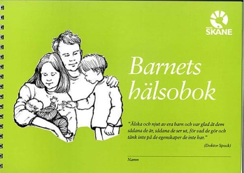 Broschyr barnets hälsobok Region Skåne bhv