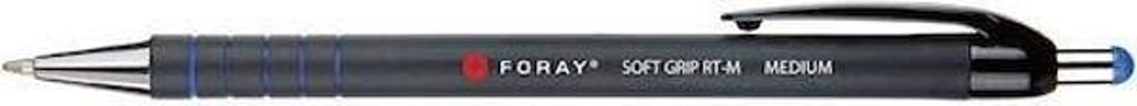 Kulpenna Foray Soft Grip blå kulbredd 1,0mm dokumentäkta