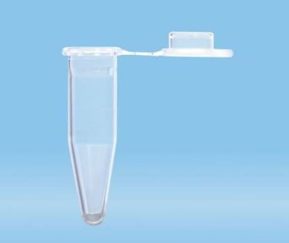 Rör mikro 1,5ml easy cap PP vidhängande platt lock ofärgad