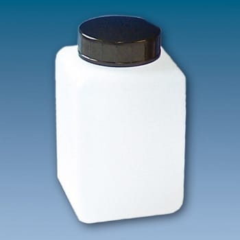 Urinbägare/behållare 250ml pe vit svart skruvlock