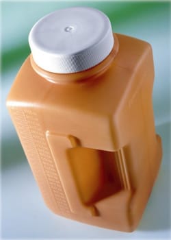 Urindunk/behållare 24h 2,7L brun med skruvlock