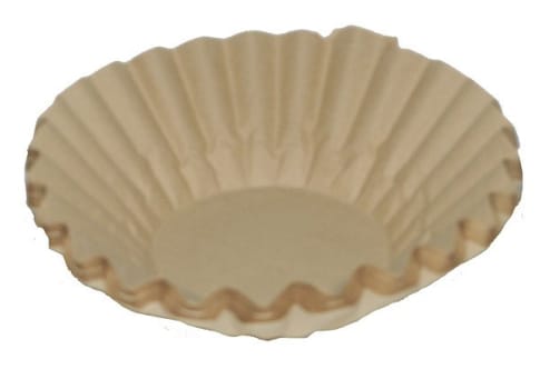 Kaffefilter veckade 250/90 oblekt Svanenmärkt