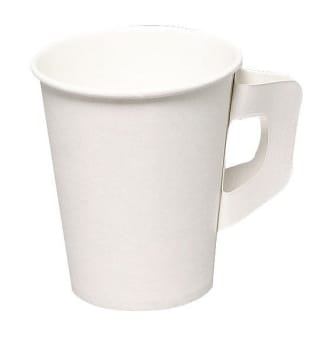 Pappbägare vit handtag 18cl