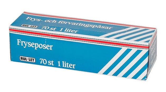 Frys- och förvaringspåse 1 liter transparent 16x25cm 20my 70st/rle
