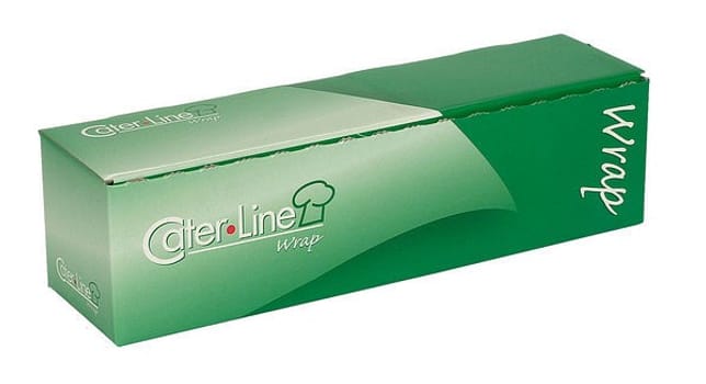 Plastfilm cater line 45cmx300m PE 10my operforerad