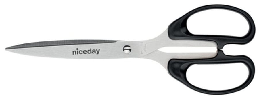 Universalsax Niceday 16cm rostfri plasthandtag svart