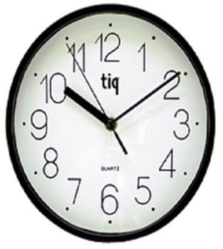 Väggklocka Tiq 22,5cm diam svart