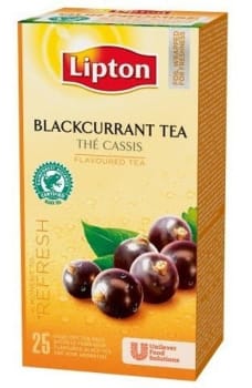Te Lipton Blackcurrant Rainforest 25st påsar á 1,6g/ask