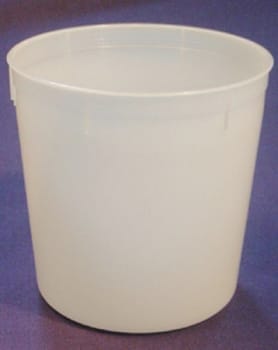 Burk 1500ml ø132mm h141mm pp passande lock 5042061 1st/fp