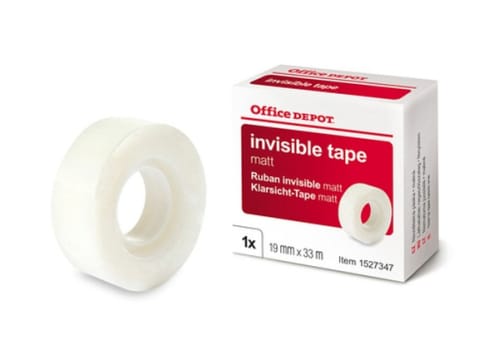 Dokumenttejp Office Depot transp PE 19mmx33m / rulle