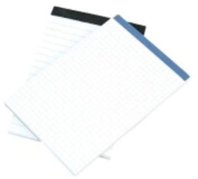 Kollegieblock Niceday A6 linjerad 80st blad limmad och perforerad