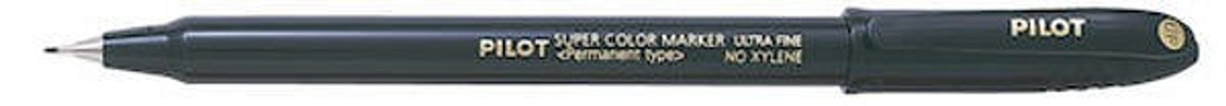 Märkpenna Pilot Super Color svart spetsbredd 0,4 ultra fine permanent