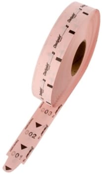 Nummerlapp/köbiljett T80 rosa 3000st/rulle 40mm