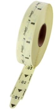 Nummerlapp/köbiljett T80 gul 3000st/rulle 40mm