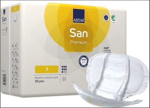 Inko skydd Abena San Premium 7. 36x63cm, ABS ISO 2175ml, Svanenmärkt