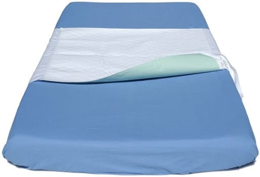 Lakansskydd Absorba Lina 85x190cm. Flergångs med bäddflikar, bomull