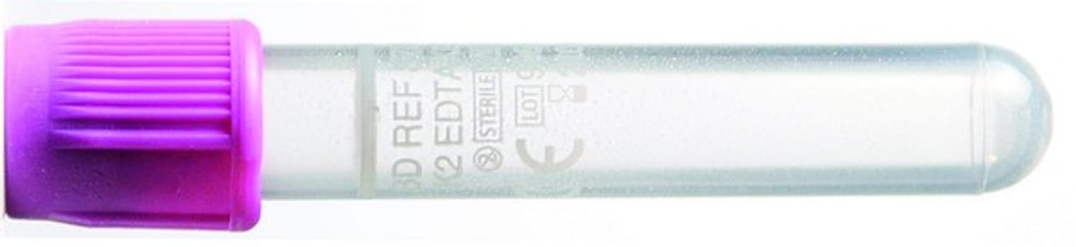 Vakuumrör vacutainer k2-edta 5/4ml lila transp