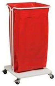 Säckställ utan lock vit 125l 45x43x87cm