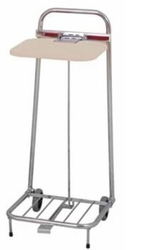 Säckställ rött lock och pedal 125l 45x53x105cm